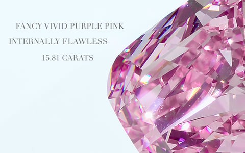 Christie's expects 15.81-ct Purple-Pink Diamond to fetch $25-38 Million