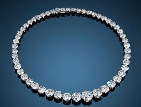 Diamond necklace garners $5.9 million at Christie's Hong Kong auction